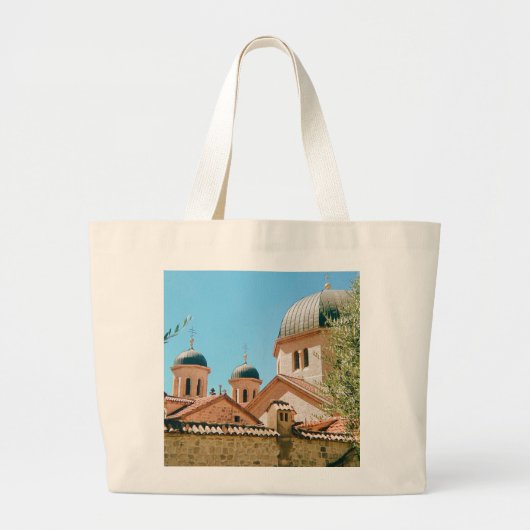 Sint-Nicolaaskerk - Kotor - Montenegro Grote Tote Bag (Voorkant)