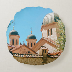 Sint-Nicolaaskerk - Kotor - Montenegro Rond Kussen