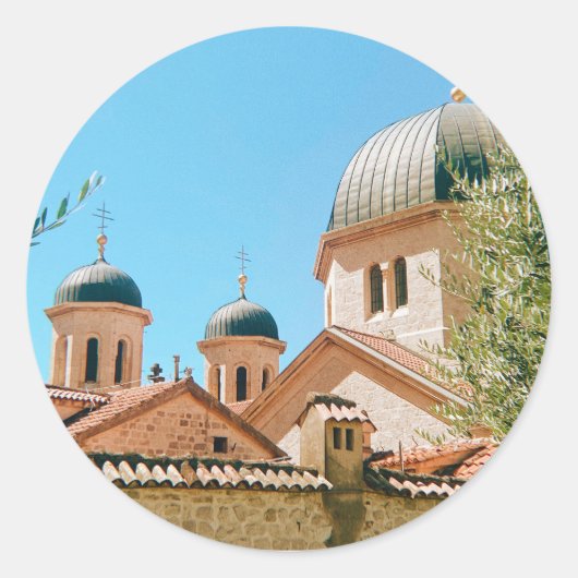 Sint-Nicolaaskerk - Kotor - Montenegro Ronde Sticker (Voorkant)