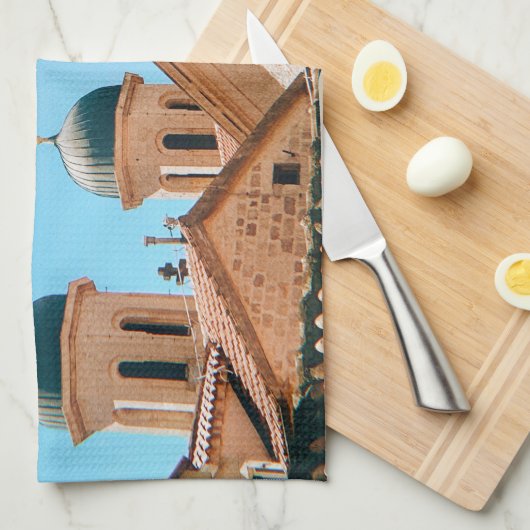 Sint-Nicolaaskerk - Kotor - Montenegro Theedoek (Quarter Fold)