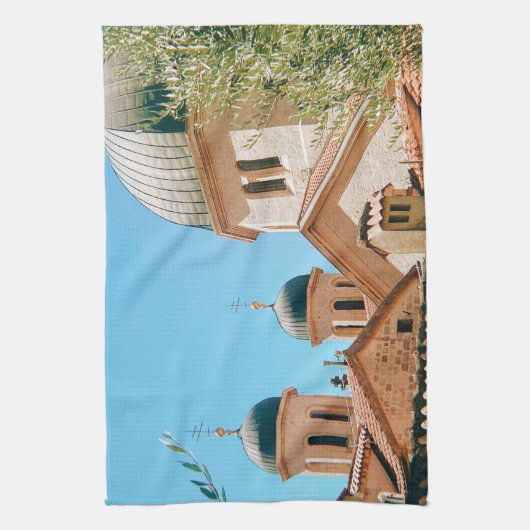 Sint-Nicolaaskerk - Kotor - Montenegro Theedoek (Verticaal)