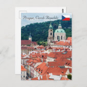 Sint-Nicolaaskerk - Praag, Tsjechië Briefkaart (Voorkant / Achterkant)