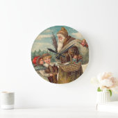  Sint Nicolas Gifts for Kids Kerstmis Wall Grote Klok (Huis)