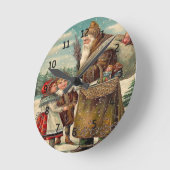 Sint Nicolas Gifts for Kids Wall Clock Ronde Klok (Hoek)