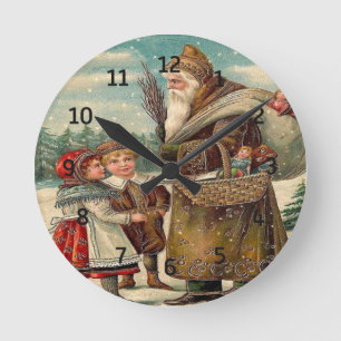  Sint Nicolas Gifts for Kids Wall Clock Ronde Klok