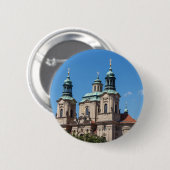 Sint Nicolas-kerk in Praag Ronde Button 5,7 Cm (Voorkant /achterkant)