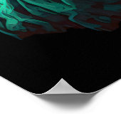 Sint-Paddies-dag Leprechaun Roken pijp-ai-kunst Poster (Hoek)