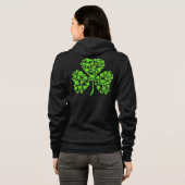 Sint-Paddy's Day Skulls Shamrock Hoodie (Achterkant volledig)