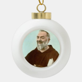 Sint-Padre Pio kerstversiering Keramische Bal Ornament