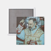 Sint Padre Pio Magneet (Voorkant / Achterkant)