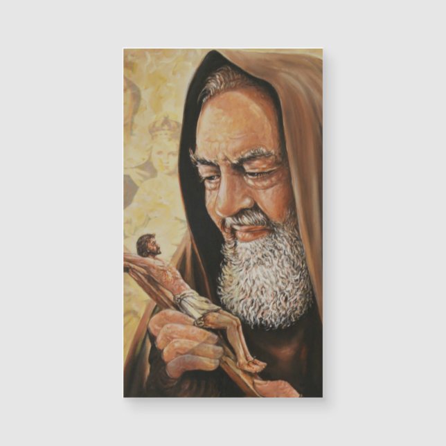 Sint-Padre Pio Magnetic Cards (25 per verpakking) (Voorkant)