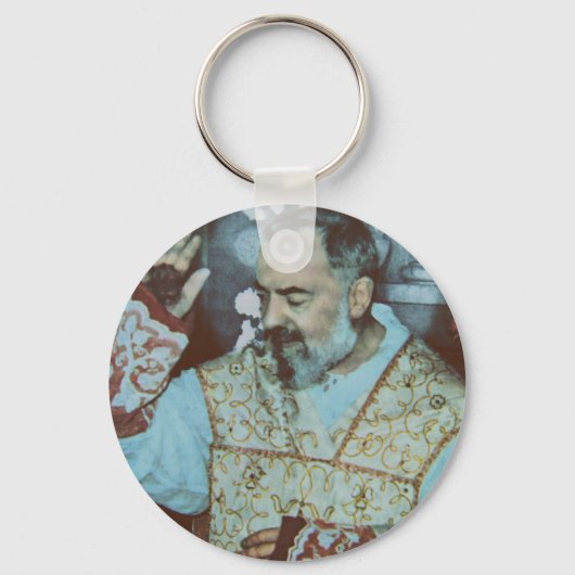 Sint Padre Pio Sleutelhanger (Voorkant)