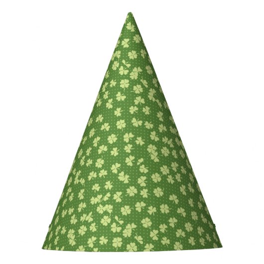 Sint Partruc's Day Shamrocks Feesthoedjes (Voorkant)