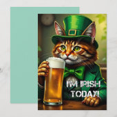 Sint Pat Kat Feestdagenkaart (Voorkant / Achterkant)