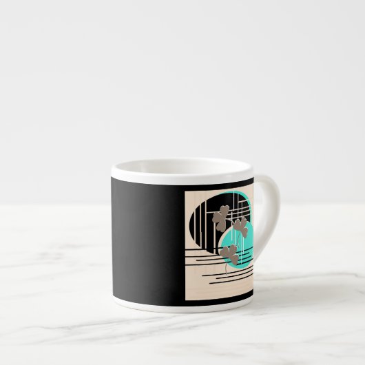 Sint Patrick, abstractie Espresso Kop (Voorkant rechts)