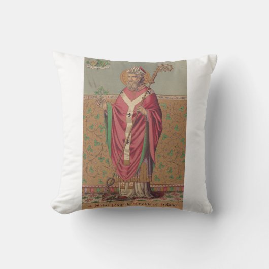 Sint Patrick Apostel van Ierland Kussen (Voorkant)