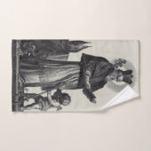 Sint Patrick Apostel van Ierland Monochrome Kunst Bad Handdoek (Handdoek)
