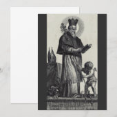 Sint Patrick Apostel van Ierland Monochrome Kunst Kaart (Voorkant / Achterkant)