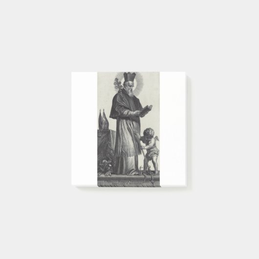 Sint-Patrick Apostel van Ierland  monochrome kunst Post-it® Notes (Voorkant)