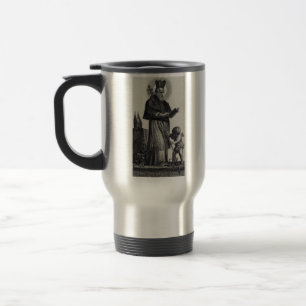 Sint Patrick Apostel van Ierland Monochrome Kunst Reisbeker