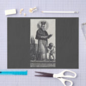 Sint Patrick Apostel van Ierland Monochrome Kunst Tissuepapier (Craft)