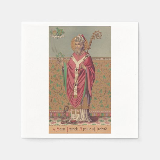 Sint Patrick Apostel van Ierland Servet (Voorkant)