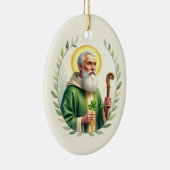Sint-Patrick-feestdag Zegen Waterschildering Krans Keramisch Ornament (Rechts)