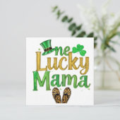 Sint Patrick geluk Mama Kaart (Staand voorkant)