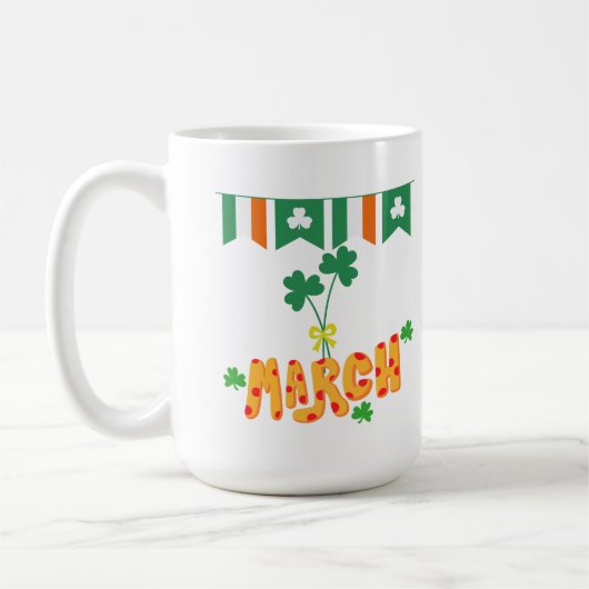 Sint-Patrick maart Koffiemok (Links)