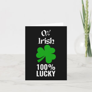 Sint Patrick Paddys Dag Ierland Klaver 0% Iers 1 Kaart