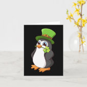 Sint Patrick S Dag Pinguïn St. Patrick S Dag  Kaart (Gele Bloem)