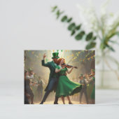 Sint-Patrick´s dans Briefkaart (Staand voorkant)