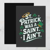 Sint Patrick was een heilige, ik ben niet grappig Kaart (Voorkant / Achterkant)