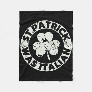 Sint Patrick was Italiaans Klaver Funny St Patrick Fleece Deken