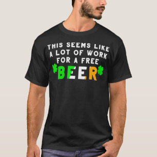 Sint-Patrickdag met ontwerpcadeau voor Ierse bier T-shirt