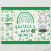 Sint Patrick's Baby shower Favor Chip Bag Wrapper Flyer (Voorkant)
