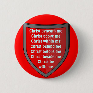 Sint Patrick's borstplaat gebeugel Ronde Button 5,7 Cm