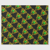 SINT PATRICK'S CELTIC HEART Saint Patrick's Day Cadeaupapier (Vlak)