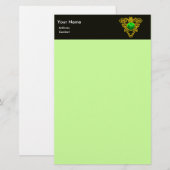 SINT PATRICK'S CELTIC HEART, SHAMROCK BRIEFPAPIER (Voorkant / Achterkant)