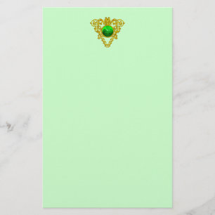 SINT PATRICK'S CELTIC HEART, SHAMROCK BRIEFPAPIER