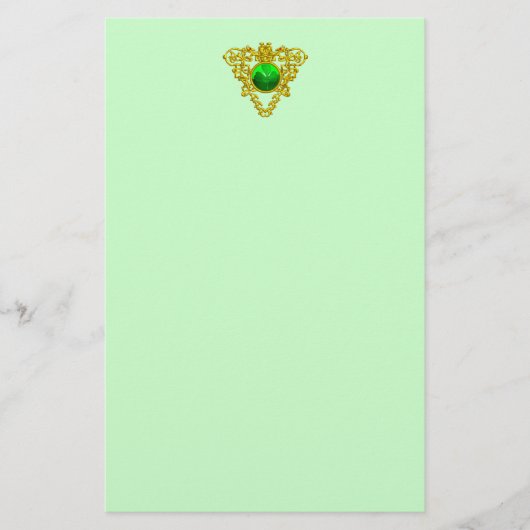 SINT PATRICK'S CELTIC HEART, SHAMROCK BRIEFPAPIER (Voorkant)