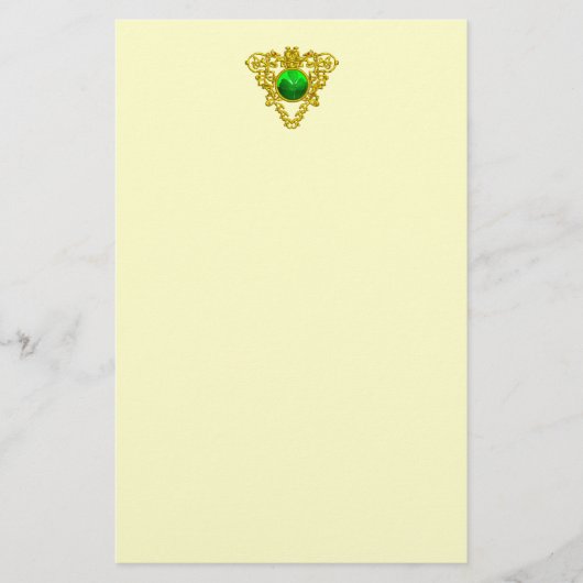 SINT PATRICK'S CELTIC HEART, SHAMROCK BRIEFPAPIER (Voorkant)