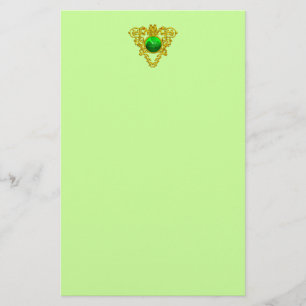 SINT PATRICK'S CELTIC HEART, SHAMROCK BRIEFPAPIER