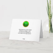 SINT PATRICK'S CELTIC HEART, SHAMROCK KAART (Achterkant)