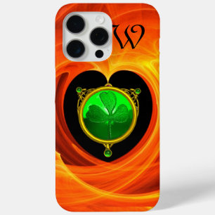 SINT PATRICK'S CELTIC HEART, SHAMROCK MONOGRAM iPhone 15 PRO MAX HOESJE