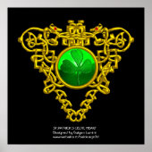 SINT PATRICK'S CELTIC HEART, SHAMROCK POSTER (Voorkant)