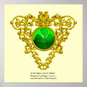 SINT PATRICK'S CELTIC HEART, SHAMROCK POSTER (Voorkant)