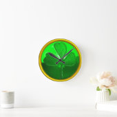 SINT PATRICK'S CELTIC HEART, SHAMROCK RONDE KLOK (Huis)