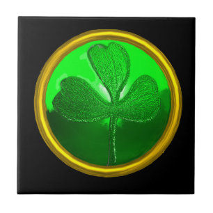 SINT PATRICK'S CELTIC HEART, SHAMROCK TEGELTJE