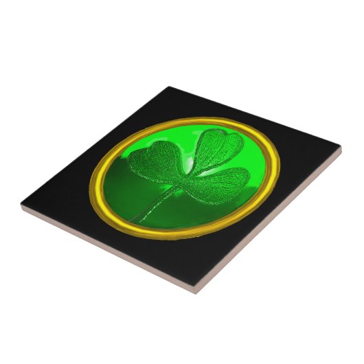 SINT PATRICK'S CELTIC HEART, SHAMROCK TEGELTJE (Zijkant)